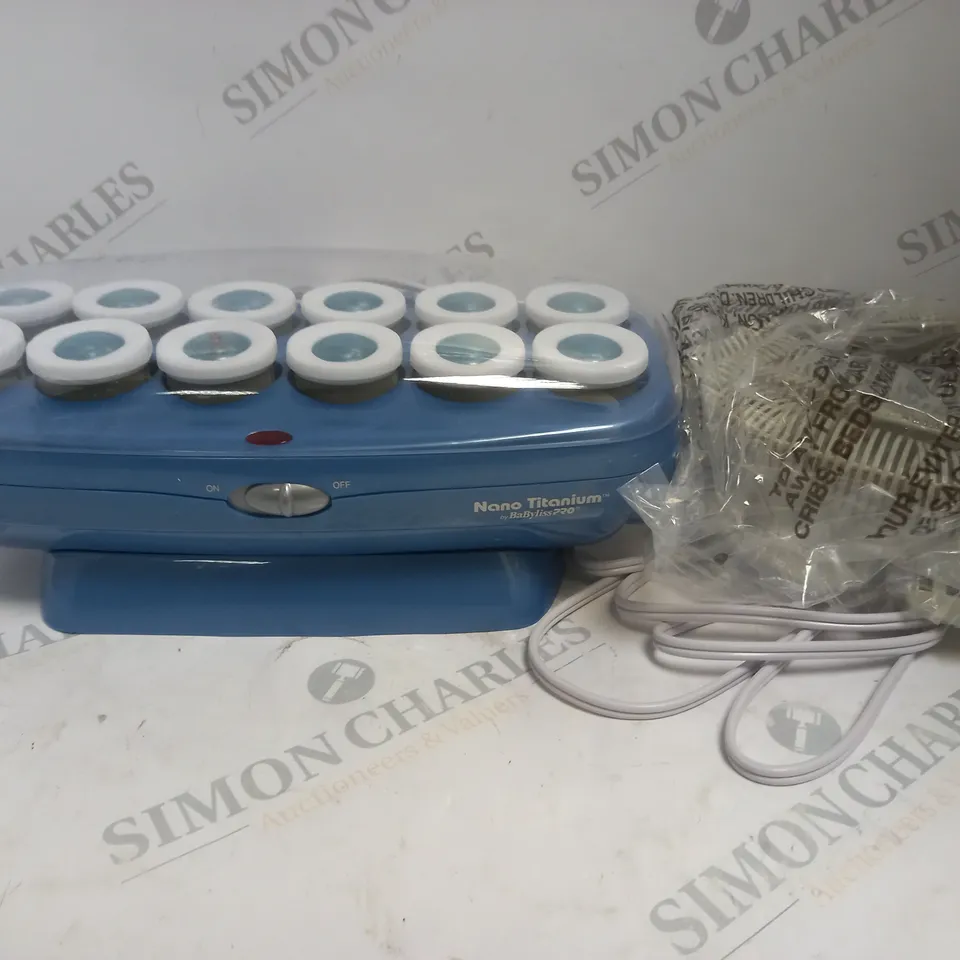 BOXED BABYLISS PRO NANO TITANIUM ROLLER SET