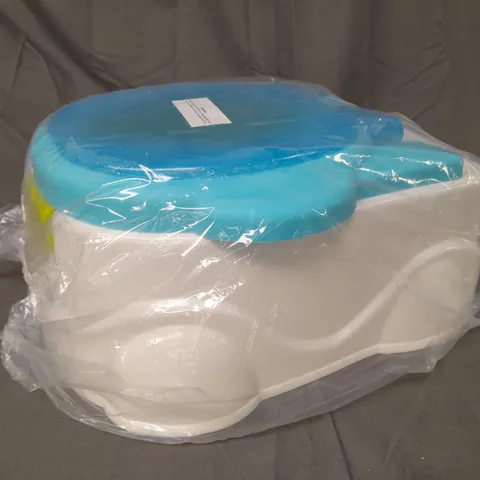 BOXED UNBRANDED KIDS TRAINING TOILET IN WHITE/BLUE