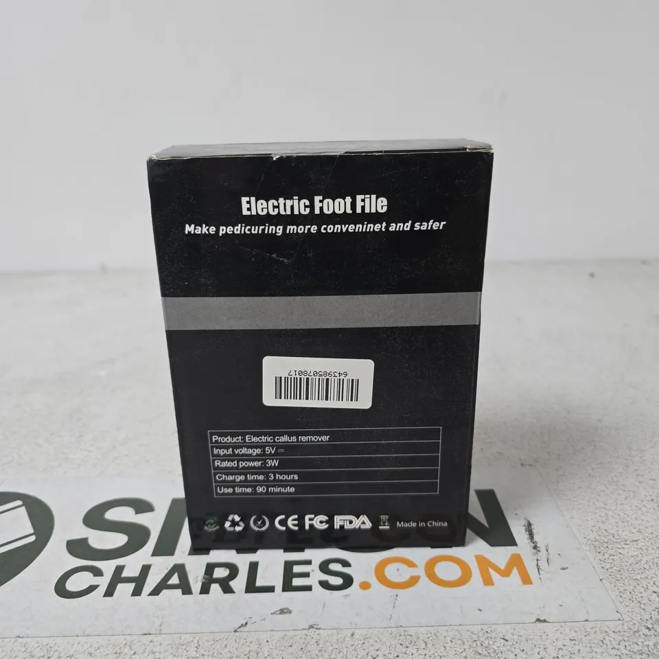 ELECTRIC FOOT FILE (FOOT POLISHER) – BOXED