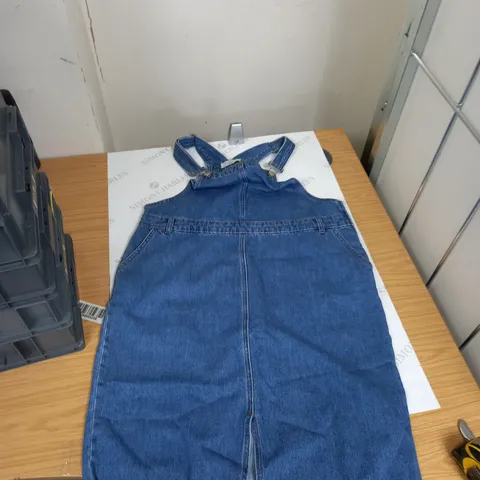 WOMENS BLUE NEW LOOK DUNGAREES SIZE 16