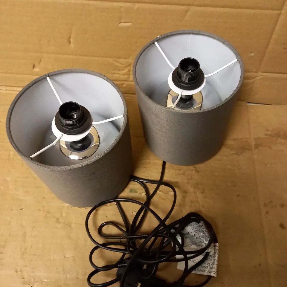 JOHN LEWIS TABLE LAMPS - SET OF 2