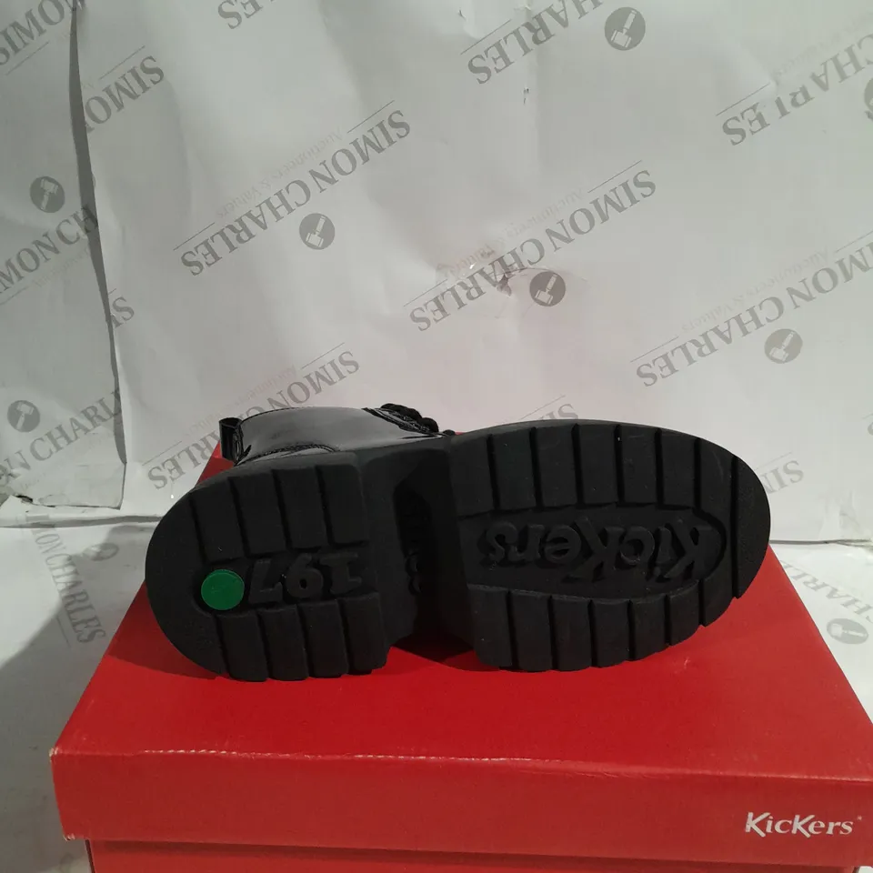 BLACK KICKERS KENZI BOOTS SIZE 32