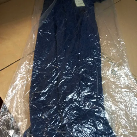 PACKAGED MONSOON NAVY NAOMI FRILL WRAP MAXI DRESS - SIZE 12