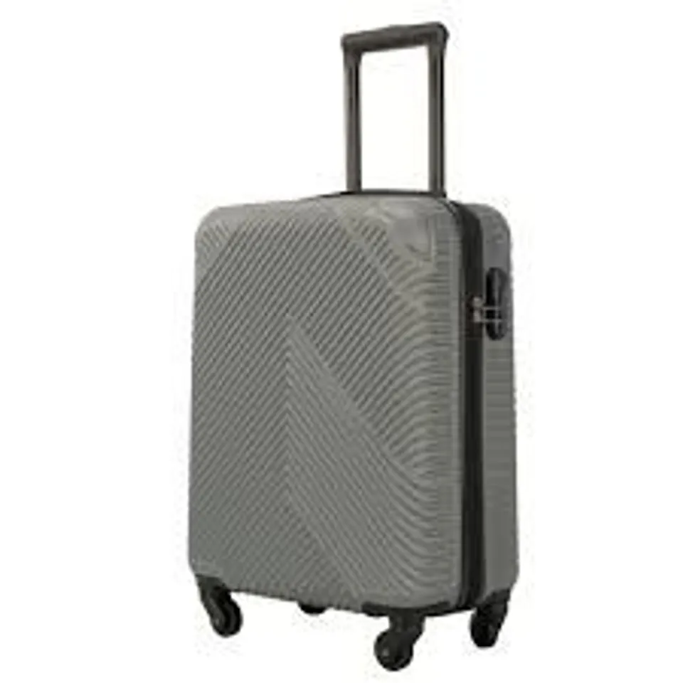 BOXED NEO GREY HARD SHELL LUGGAGE SUITCASES (1 BOX)