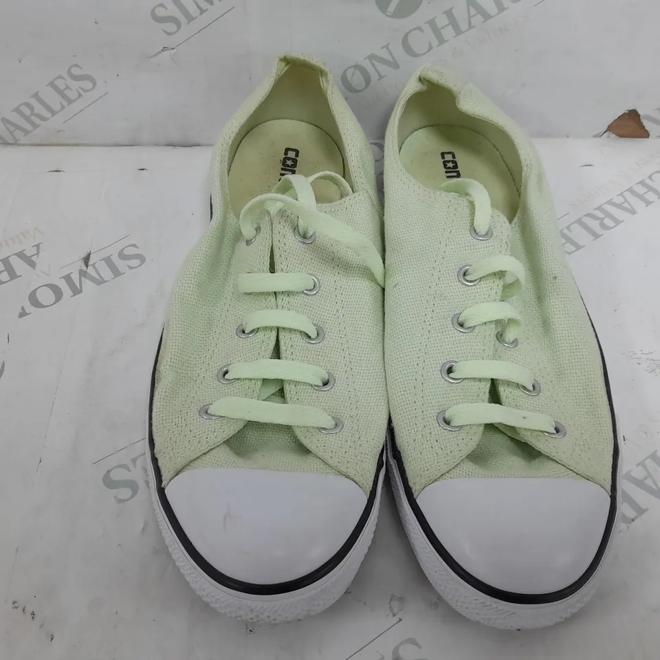 PAIR OF CONVERSE ALL STARS IN LIME GREEN - UK 8