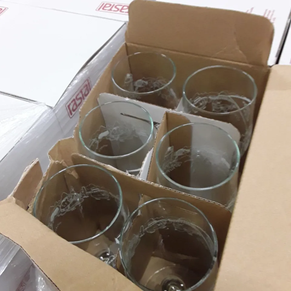 PALLET OF APPROXIMATELY 210 BOXES CONTAINING 6 RASTAL AVIERO 300ML GOBLETS  