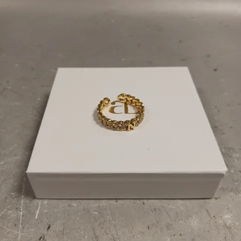 ABBOTT LYON PERSONAL 'N' STONE ENCRUSTED RING 