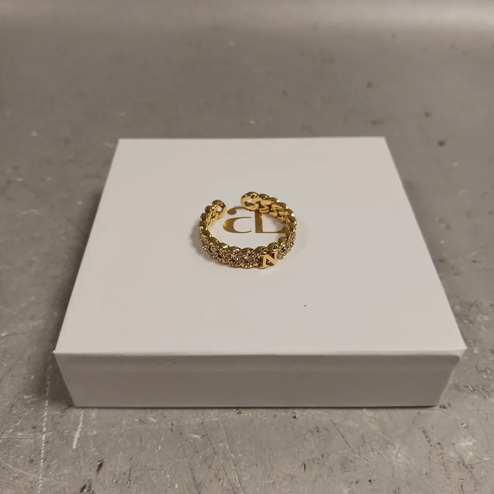 ABBOTT LYON PERSONAL 'N' STONE ENCRUSTED RING 