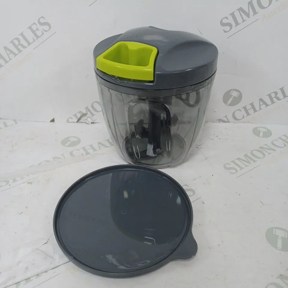 BOXED PIRANHA PULL AND CHOP JUMBO FOOD PROCESSOR - GREY