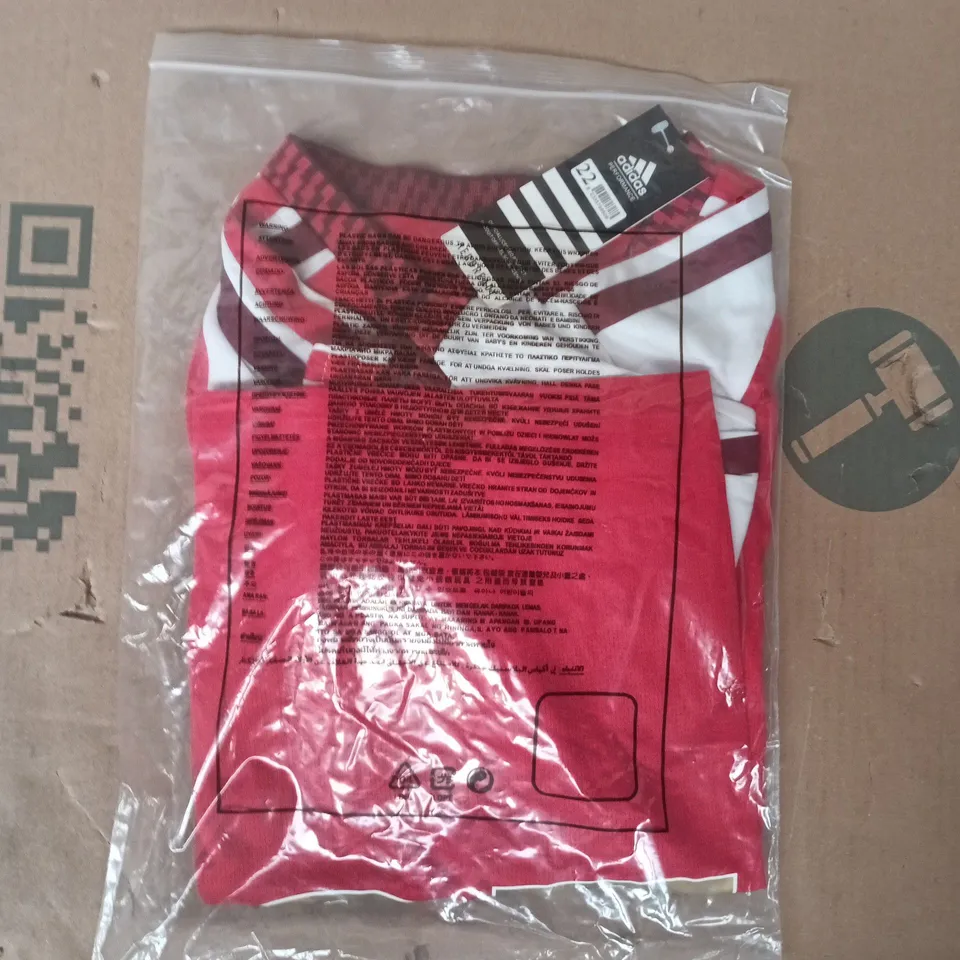 BAGGED ADIDAS ARSENAL HOME JERSEY SIZE 22