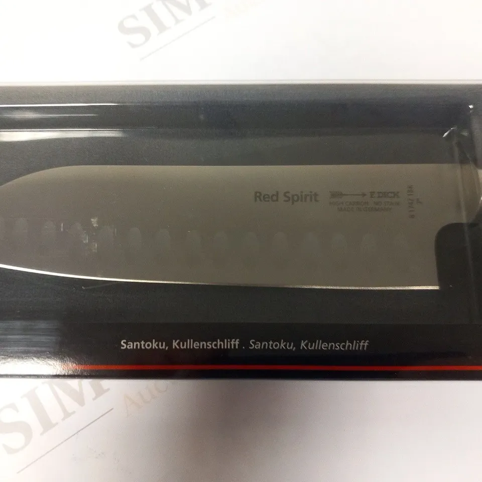 BRAND NEW BOXED DICK RED SPIRIT INSPIRING SERIES 18CM SANTOKU KNIFE 8 1742 18K