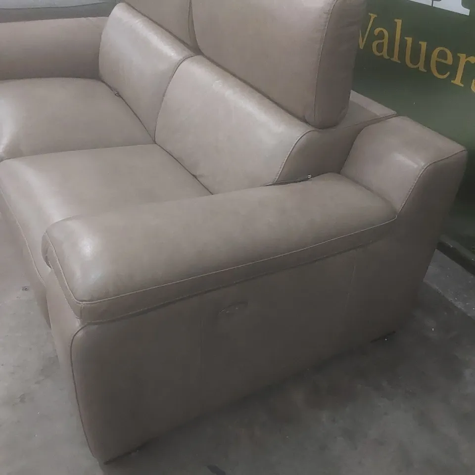 QUALITY DESIGNER ITALIAN MADE RICCARDO LEATHER UPHOLSTERED ELECTRIC RECLINER SOFA 