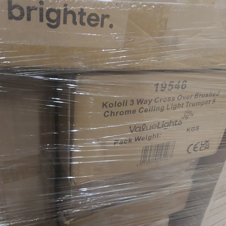 PALLET CONTAINING A VERY LARGE QUANTITY OF ASSORTED LIGHTING ITEMS