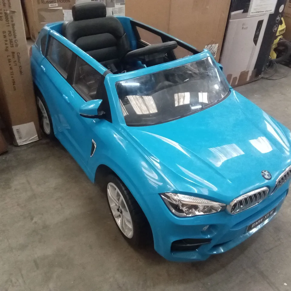 XOOTZ BMW X5 12V ELECTRIC RIDE-ON LITHIUM - BLUE RRP £349.99