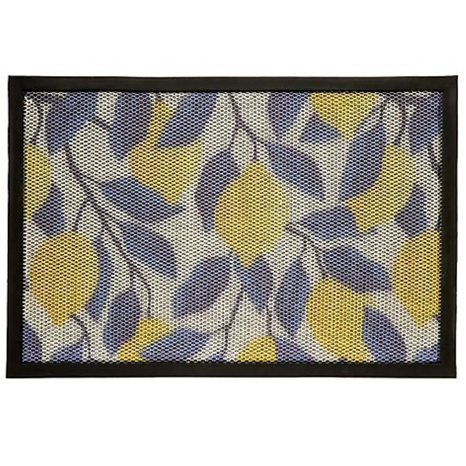 BERNINI NEXT GEN AQUA TERRA PRINTED DOORMAT STANDARD IN BLACK