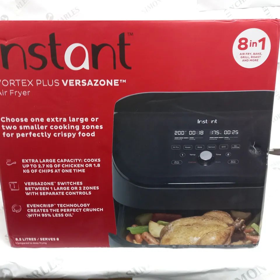 BOXED INSTANT VORTEX PLUS VERSAZONE AIR FRYER 