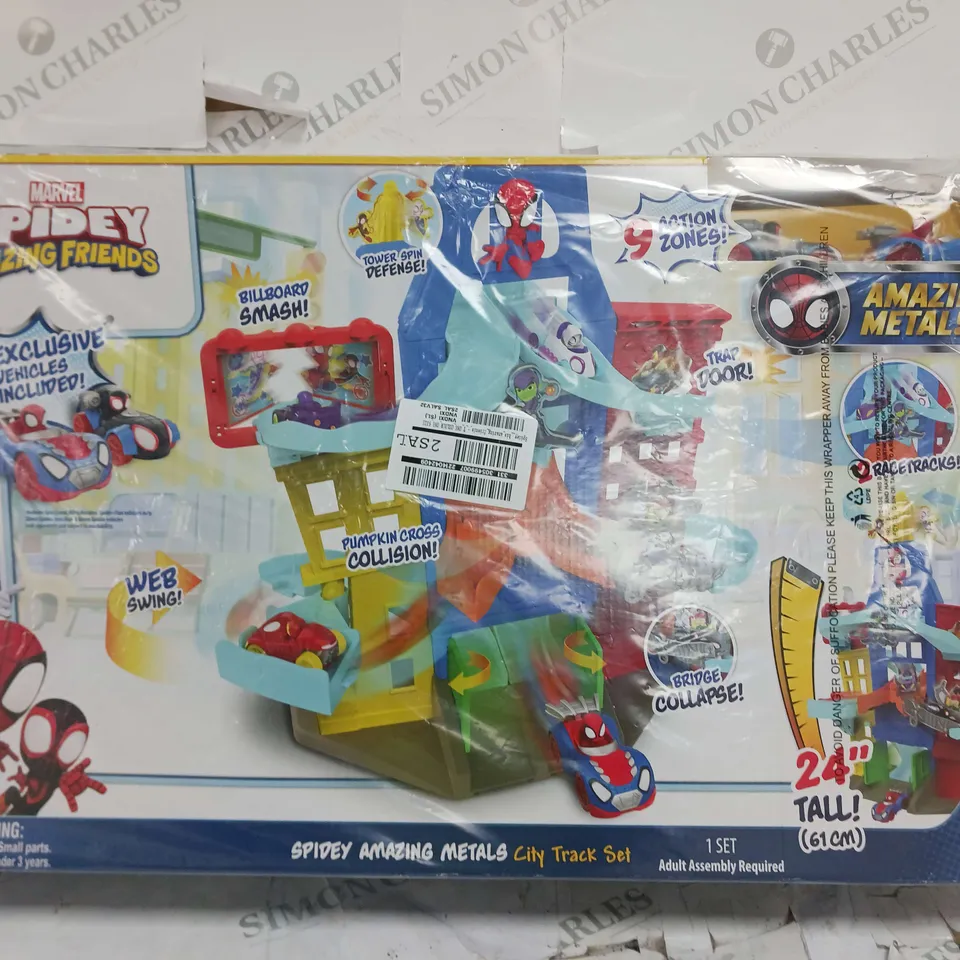 BOXED MARVEL SPIDEY AND HIS AMAZING FRIENDS CITY TRACK SET  RRP £49.99