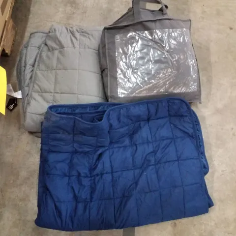 PALLET OF 2 BOXES CONTAINING WEIGHTED BLANKETS 