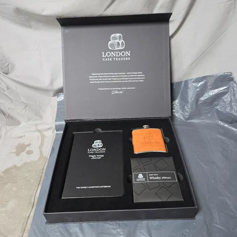 LONDON CASK TRADERS WHISKY STONES GIFT SET β BOXED WITH THE WHISKY INVESTOR'S NOTEBOOK
