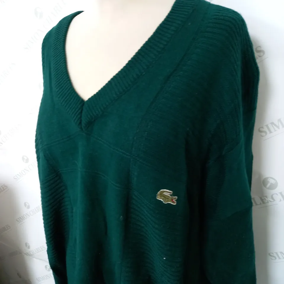 LACOSTE KNITTED SWEATSHIRT SIZE XL