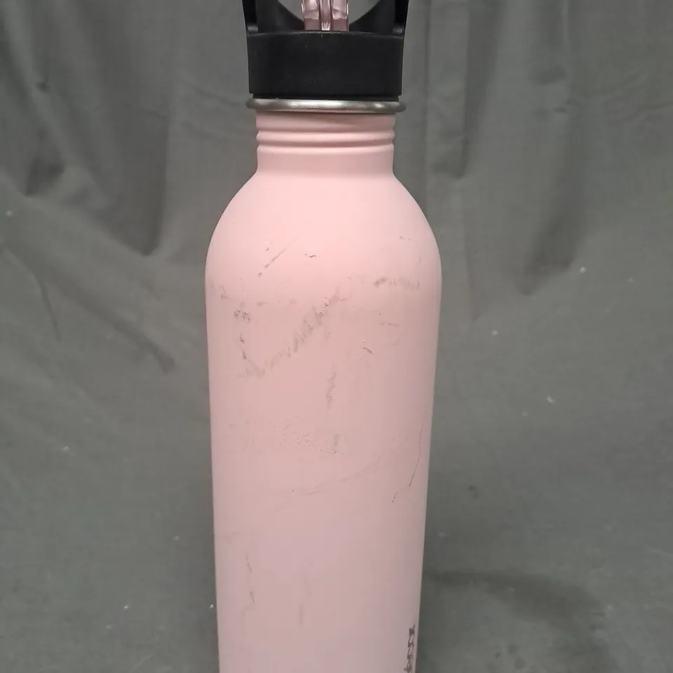 SNAP N SEAL STAINLESS STEEL DRINKS BOTTLE IN MATTE PINK