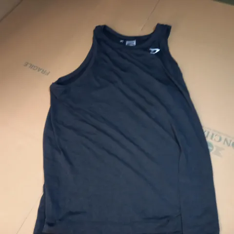 GYMSHARK WORKOUT BREATHABLE VEST IN DARK GREY - MEDIUM