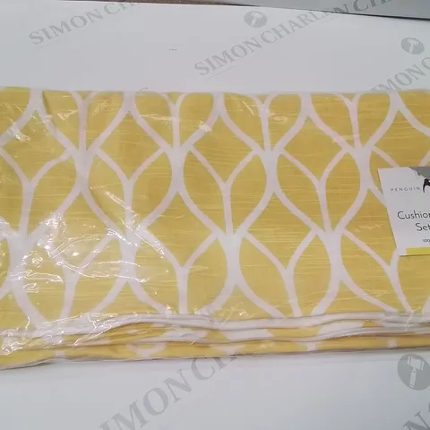 BRAND NEW PENGUIN HOMSET OF 4 CUSHION COVERS  -YELLOW-