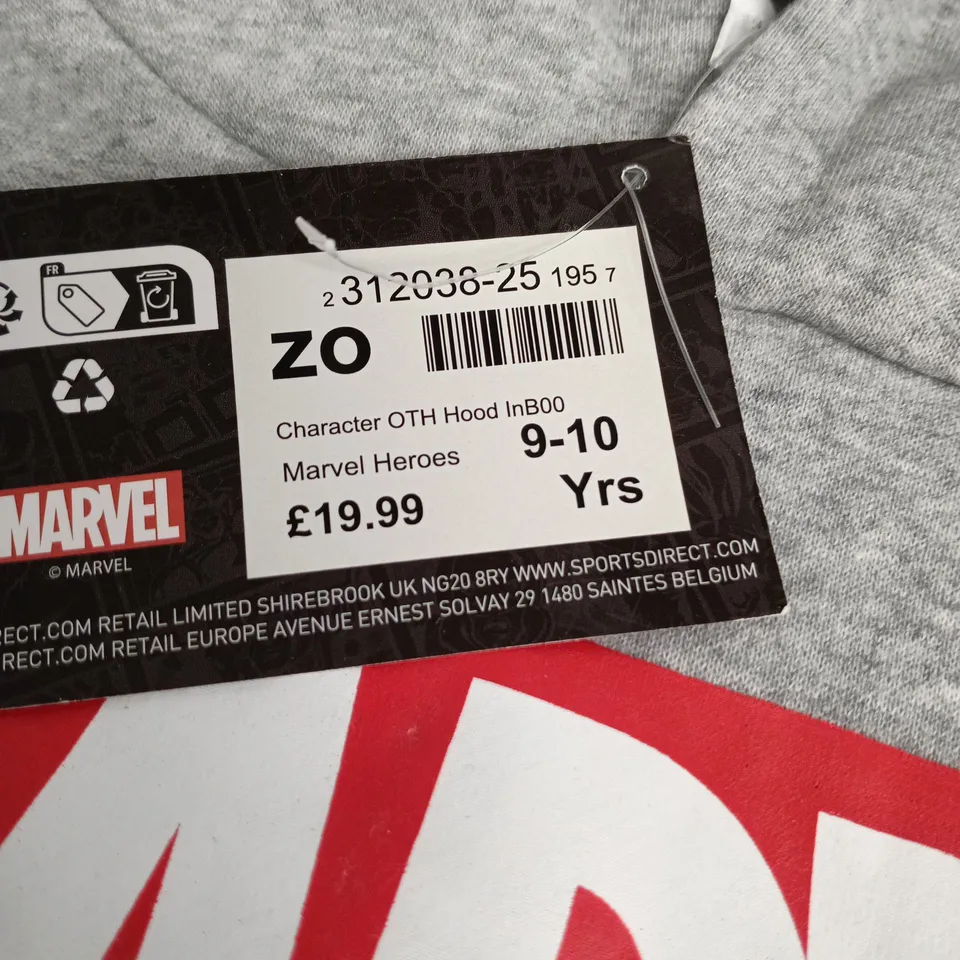 MARVEL HEROES HOODIE KIDS AGE 9 - 10 YEARS