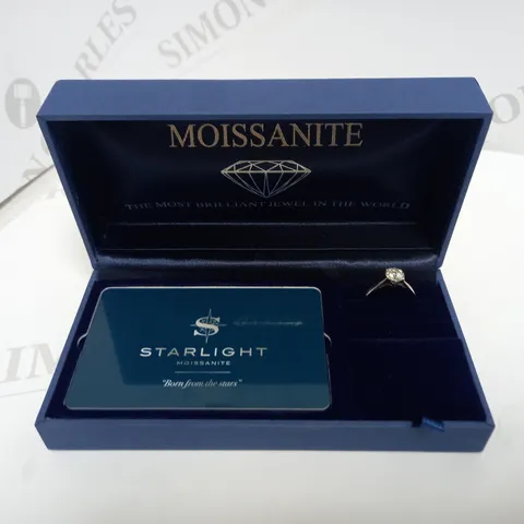 MOISSANITE9CT GOLD 1CT SPECIAL EDITION 100 FACETS SOLITAIRE RING SIZE P