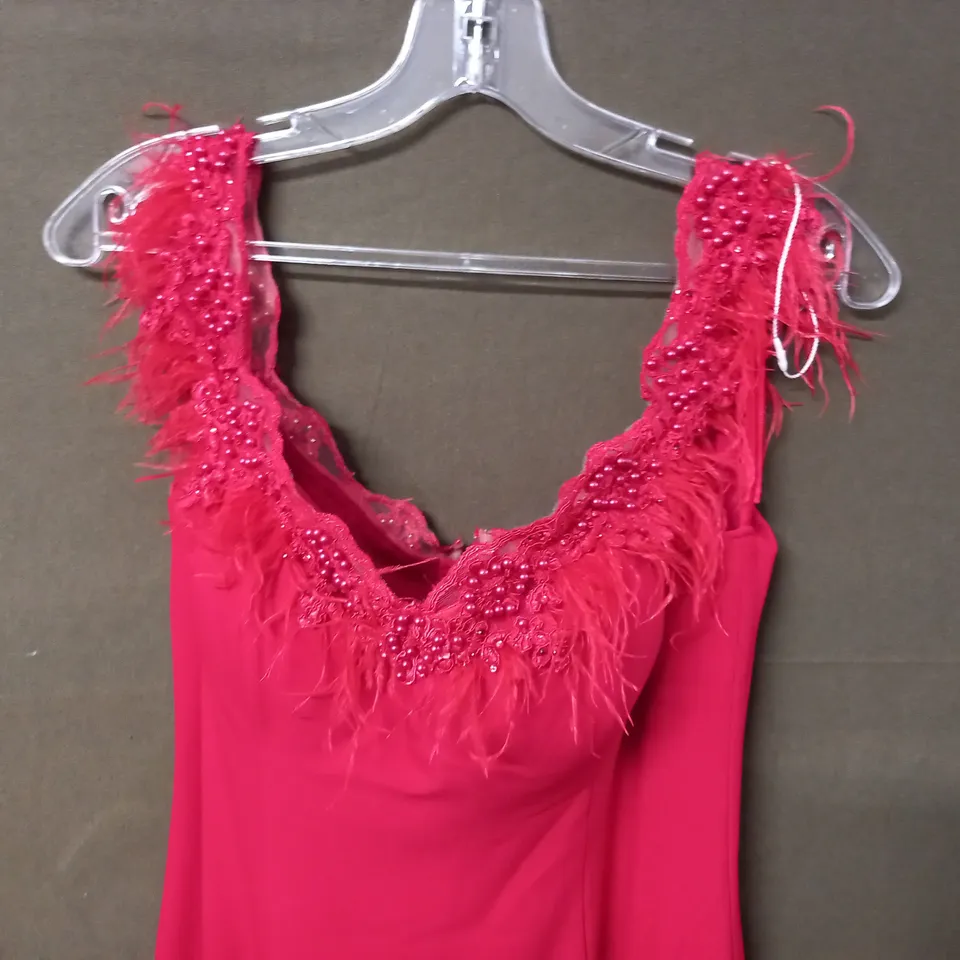 RED OCCASIONAL DRESS - SIZE UNSPECIFIED