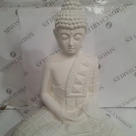 KELLY HOPPEN INDOOR OUTDOOR LARGE BUDDHA STATUE - WHITE