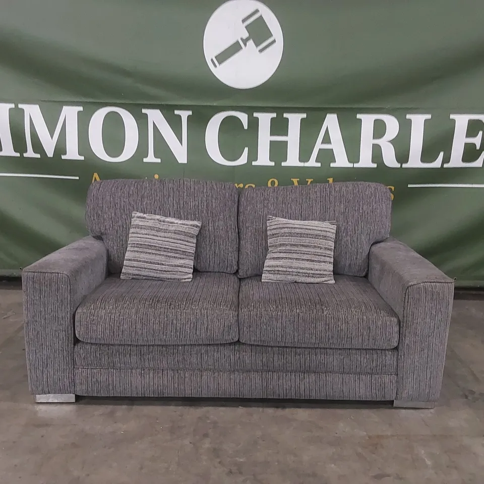 QUALITY DESIGNER MINC FABRIC UPHOLSTERED 3 SEATER SOFA