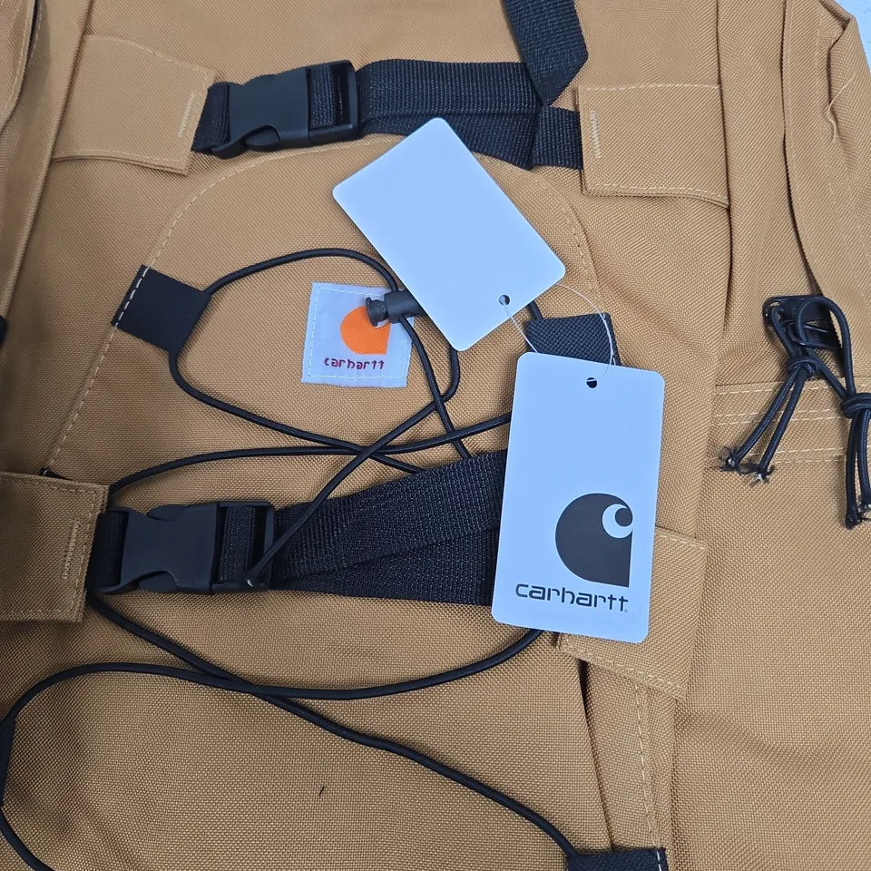 CARHARTT BACKPACK – TAN WITH BLACK STRAPS, TAGS ATTACHED