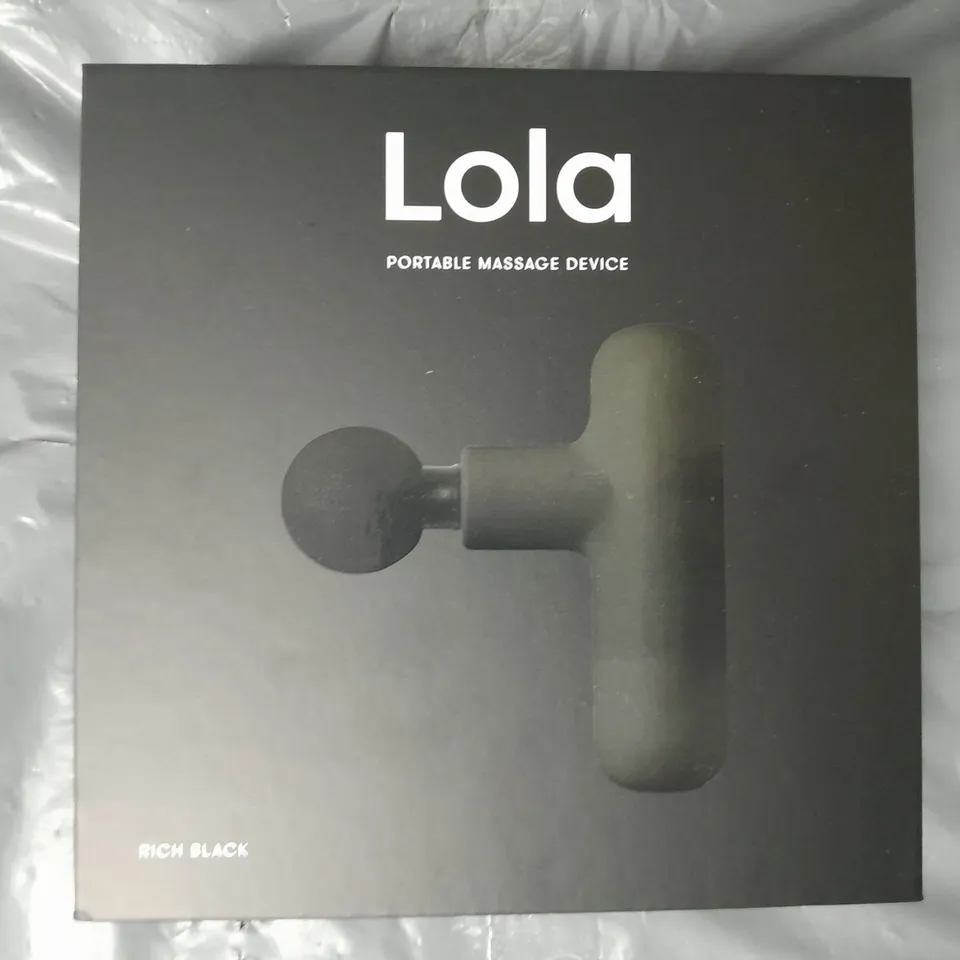 LOLA 4 SPEED HAND HELD MASSAGE GUN- BLACK