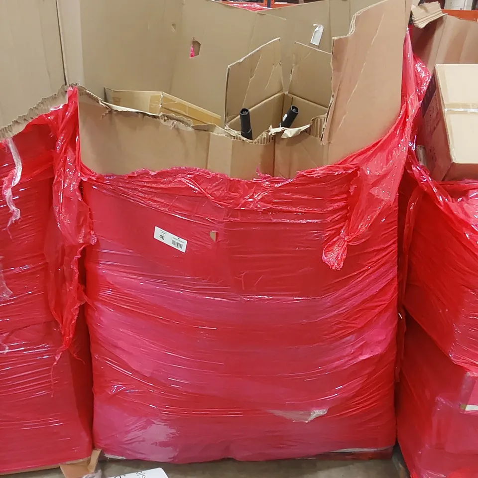 LARGE PALLET OF ASSORTED HOUSEHOLD PRODUCTS TO INCLUDE; OYU INSTANT HOT WATER DISPENSER, JUDGE ELECTRIC POTATO PEELER, L SHAPE RECLINER SOFA COVER, JUDGE SAUTEE PAN AND COOKTRON DOUBLE INDUCTION COOKE