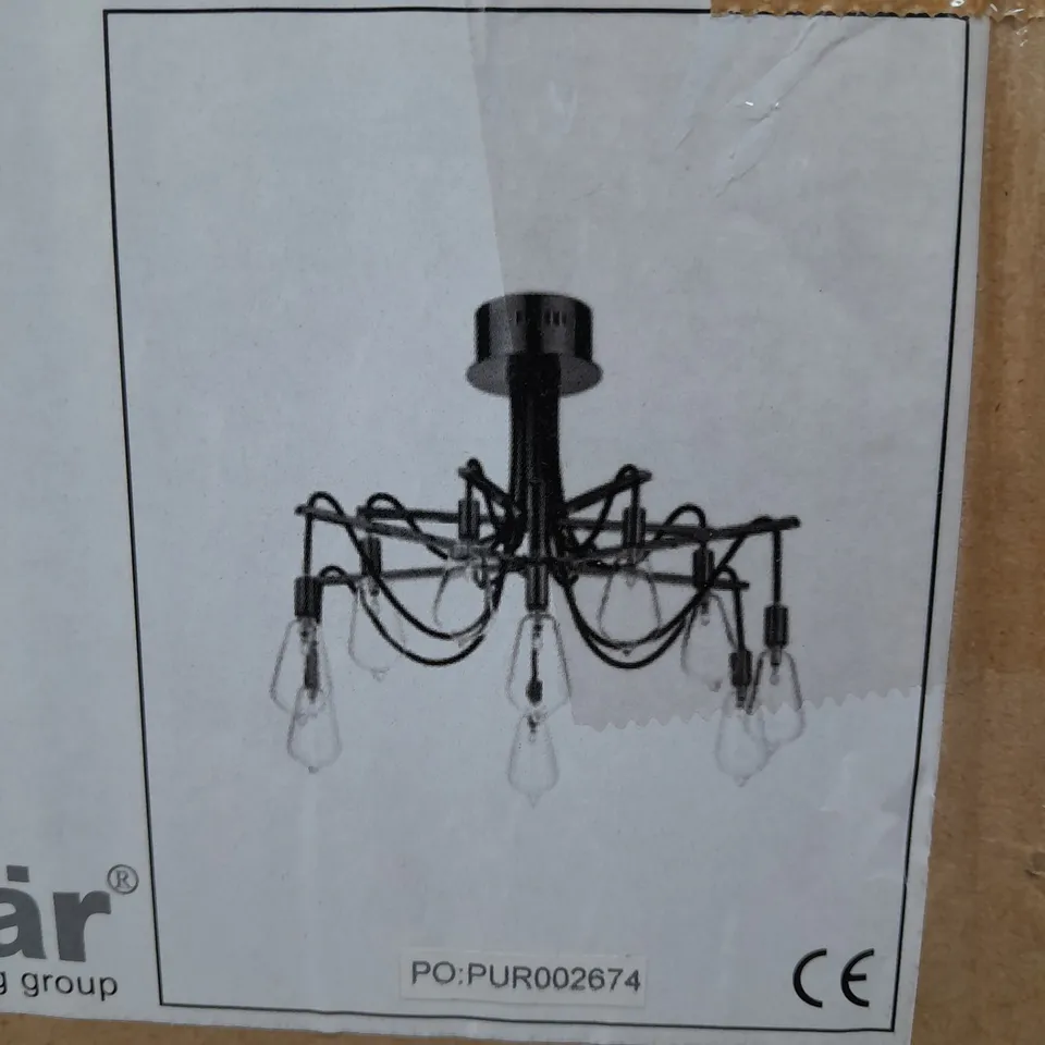 BOXED COPPER FINISH CLEAR GLASS SHADES
