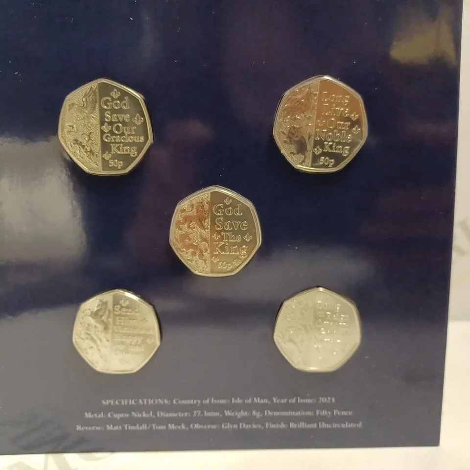 COMPLETE CORONATION OF KING CHARLES III 50P COLLECTION
