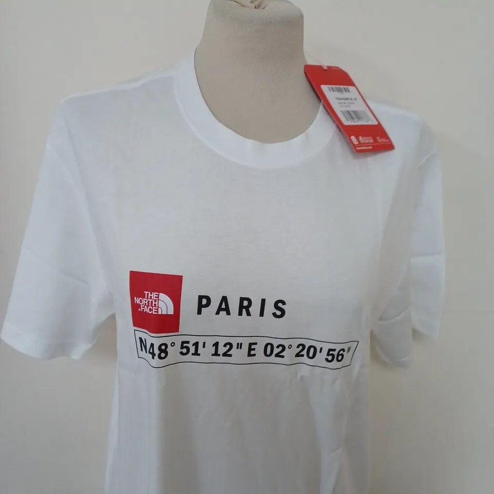 THE NORTH FACE PARIS T-SHIRT IN WHITE SIZE M