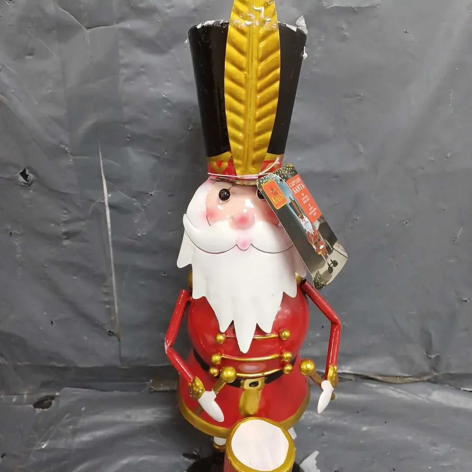 BOXED THREE KINGS CAPTAIN SANTA METAL OUTDOOR CHRISTMAS DECORATION