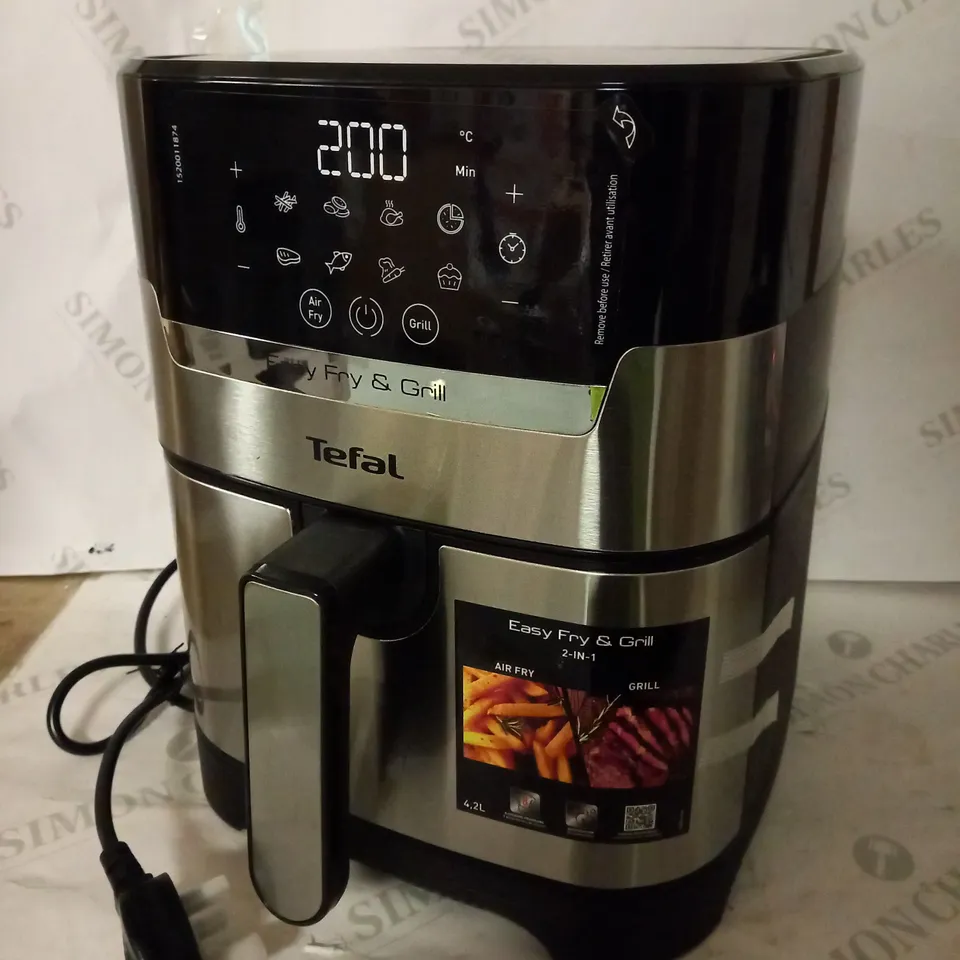 TEFAL EASYFRY PRECISION+ EY505D27 AIR FRYER & GRILL, STAINLESS STEEL