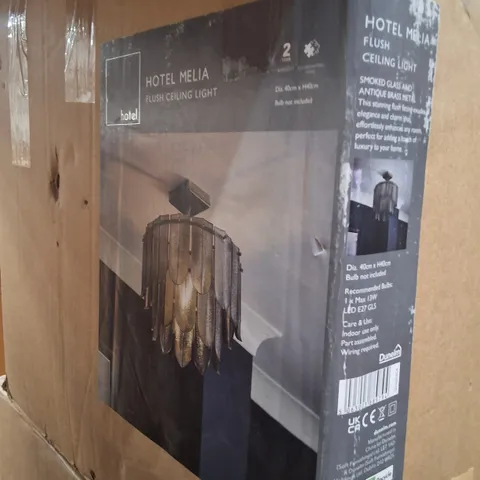 BOXED MELIA FLUSH CEILING LIGHT β 40 CM DIAMETER