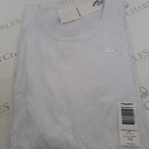JACK & JONES WHITE TEE SIZE XL