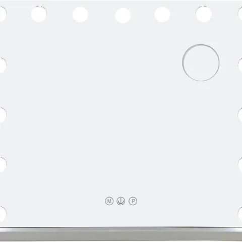 BOXED ALIVIO HOLLYWOOD VANITY MIRROR WITH 15 LED BULBS - WHITE (1 BOX)