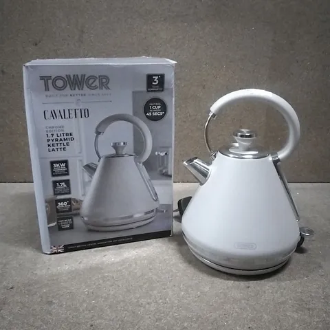 BOXED TOWER CAVALETTO 1.7L 3KW PYRAMID KETTLE, MODEL T10044MSH