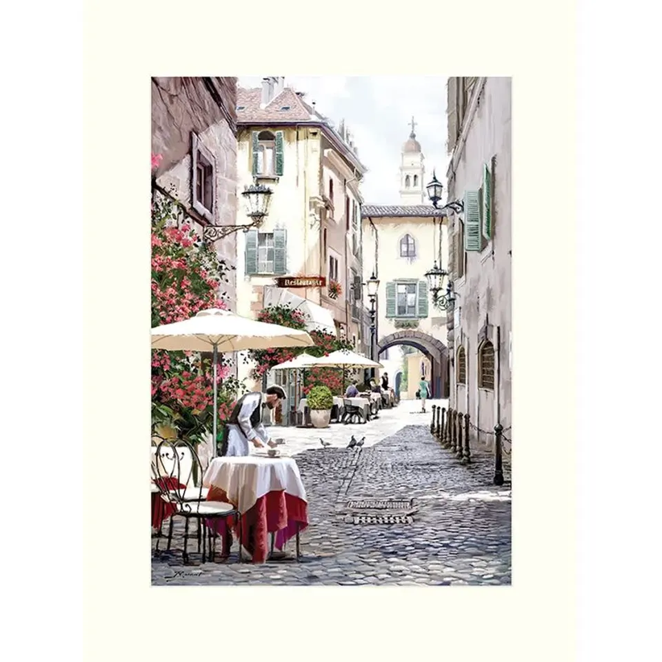 BOXED COBBLED STREET BY RICHARD MACNEIL - PRINT ON PAPER