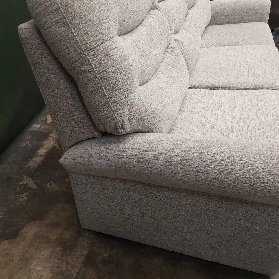 QUALITY BRITISH DESIGNER G PLAN HOLMES THREE SEATER SOFA KAMPALA DUCK EGG FABRIC 