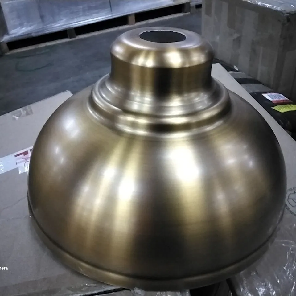 BOXED REINERT 1-LIGHT DOME LED PENDENT GOLD