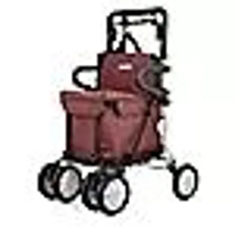 CARLETT COMFORT ASSIST SHOPPING TROLLEY WITH SEAT AND ACCESSORIES