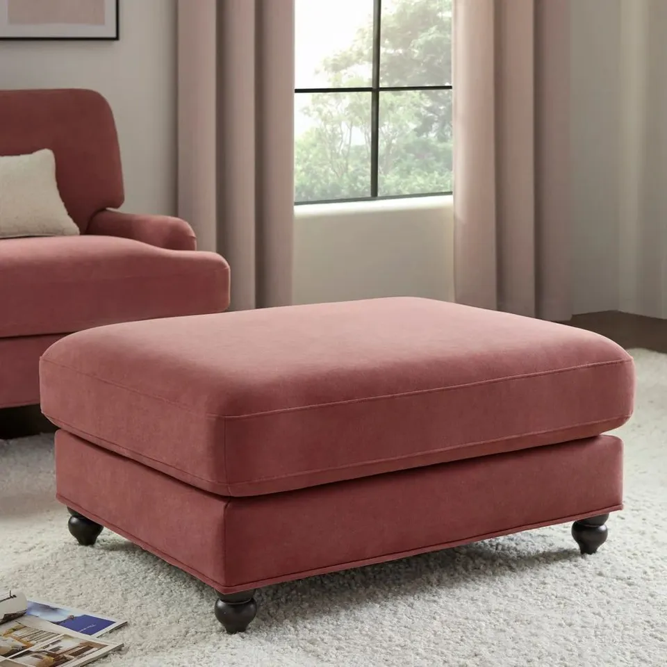 BOXED DUSK HAMPSHIRE POUFFE - DUSKY PINK (1 BOX)