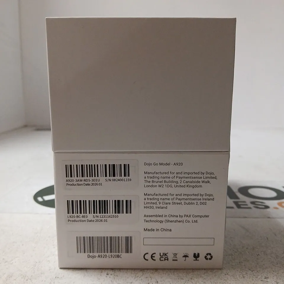 DOJO GO CARD READER – MODEL A920 (BOXED)